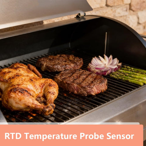 FCCUM meat and ambient temp monitor supports better barbecue control.