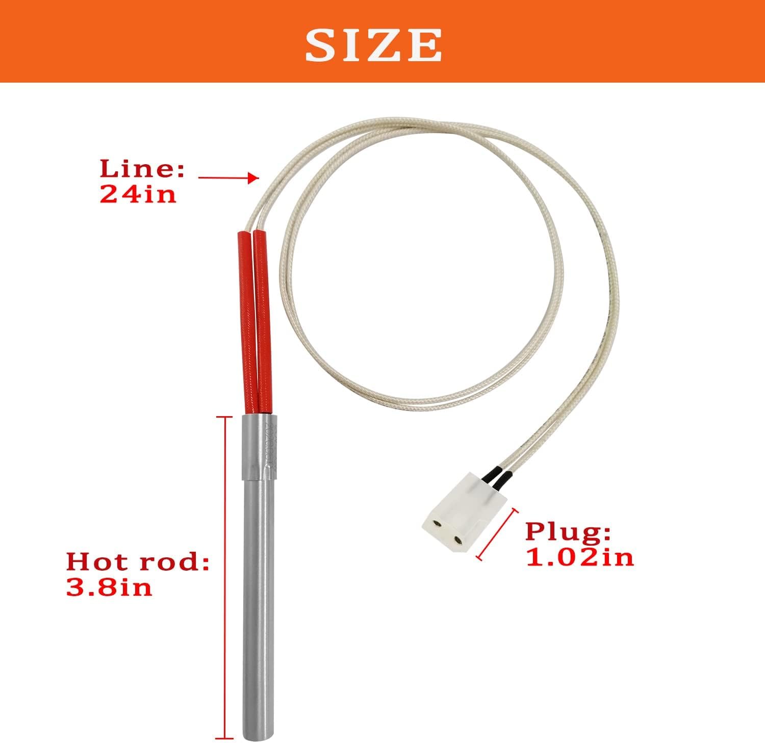 FCCUM hot rod ignitor for Traeger 075, smooth lighting and consistent heat