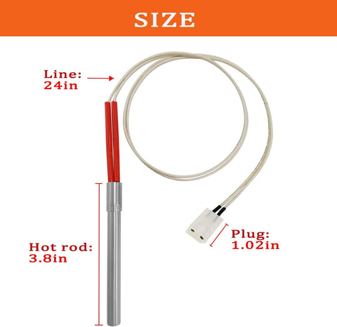 FCCUM hot rod ignitor for Traeger 075, smooth lighting and consistent heat
