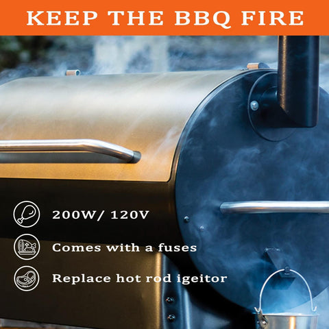 FCCUM hot-rod ignitor for Traeger Pro 22, easy installation and prompt startup