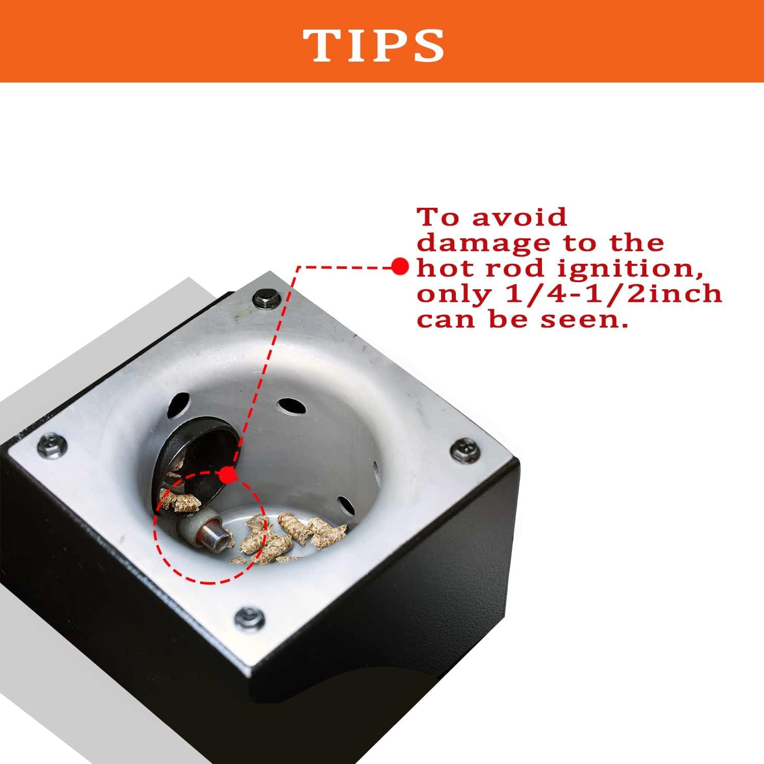 FCCUM hot-rod ignitor for Traeger Pro 34, efficient combustion start