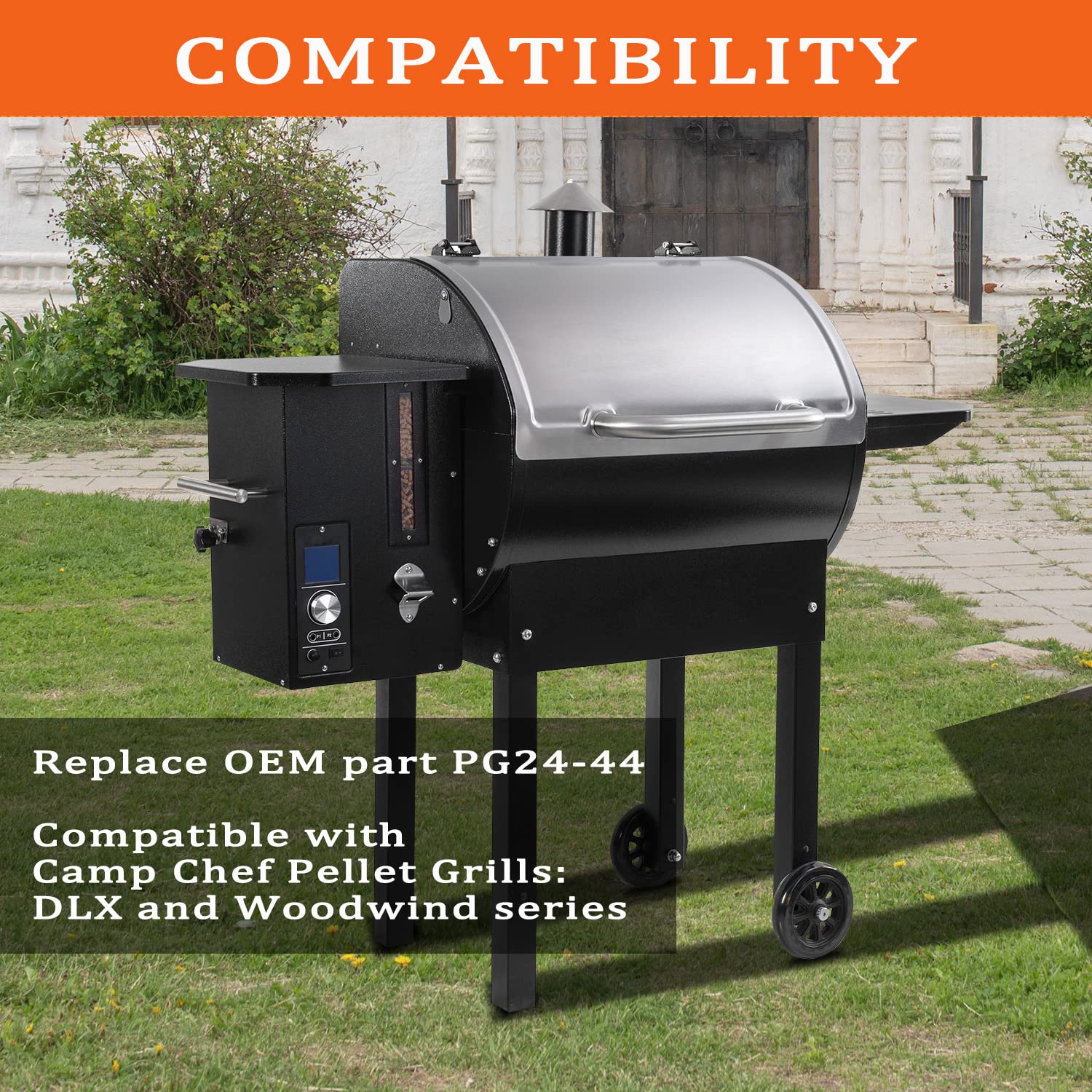 47-inch flexible cable for easy routing in tight grill spaces.