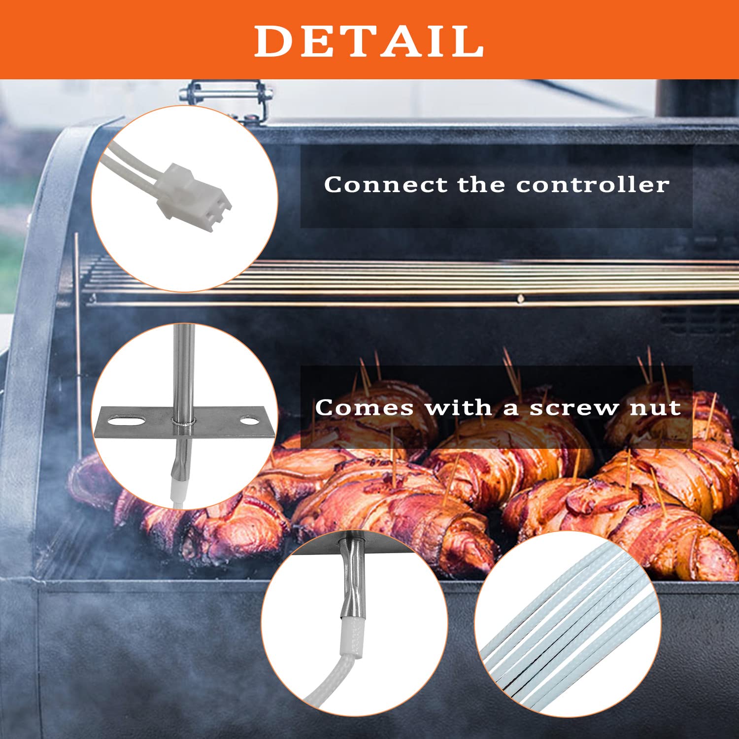 6.4-inch probe length provides precise internal readings.