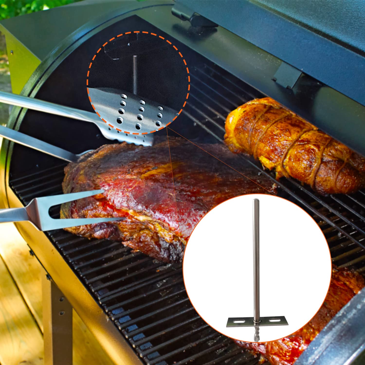 FCCUM RTD probe 3.5-inch shaft for precise interior temperature readings.