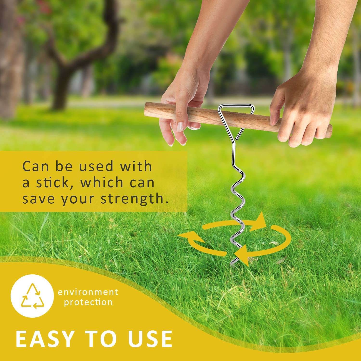 FCENDS anchoring ropes with aluminum adjusters speed up installation and tensioning.