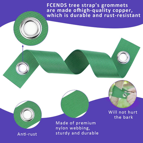 FCENDS Sapling straightening with tree straps during windy days.