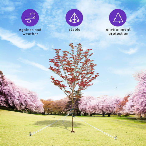 FCENDS Tree Stake Kit: detailed instructions guide easy setup and use.