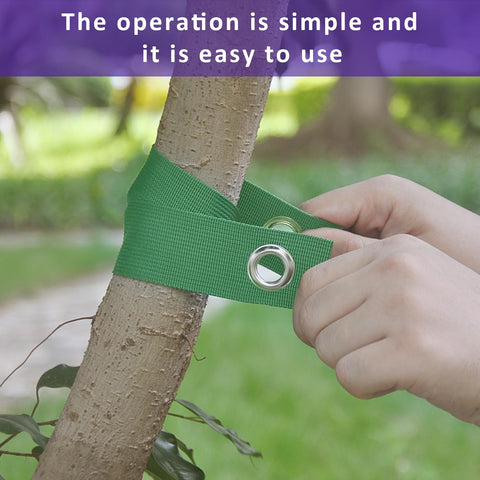 FCENDS Tree Straps with grommets simplify anchor and adjustment.