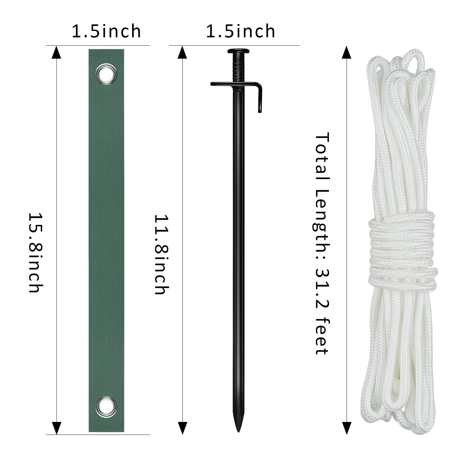 FCENDS weather-resistant materials—quality metal and rope endure storms and rain.