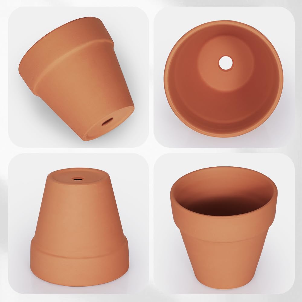 FCFKUK pot with drainage holes, 4-inch size supports healthy soil drainage for succulents.