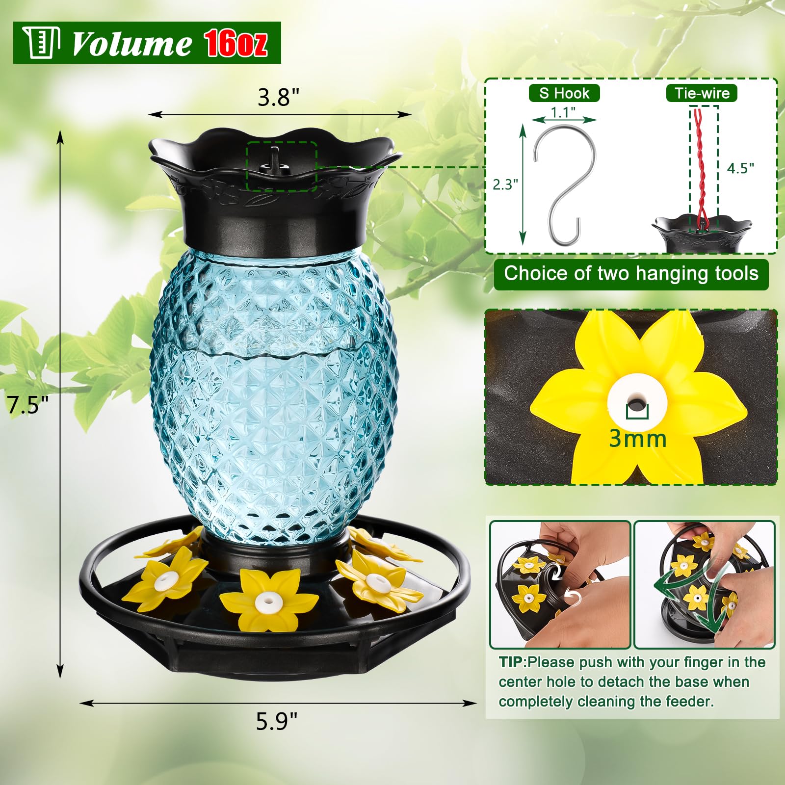 Fchstaer durable outdoor feeder resists wind and rain for longevity