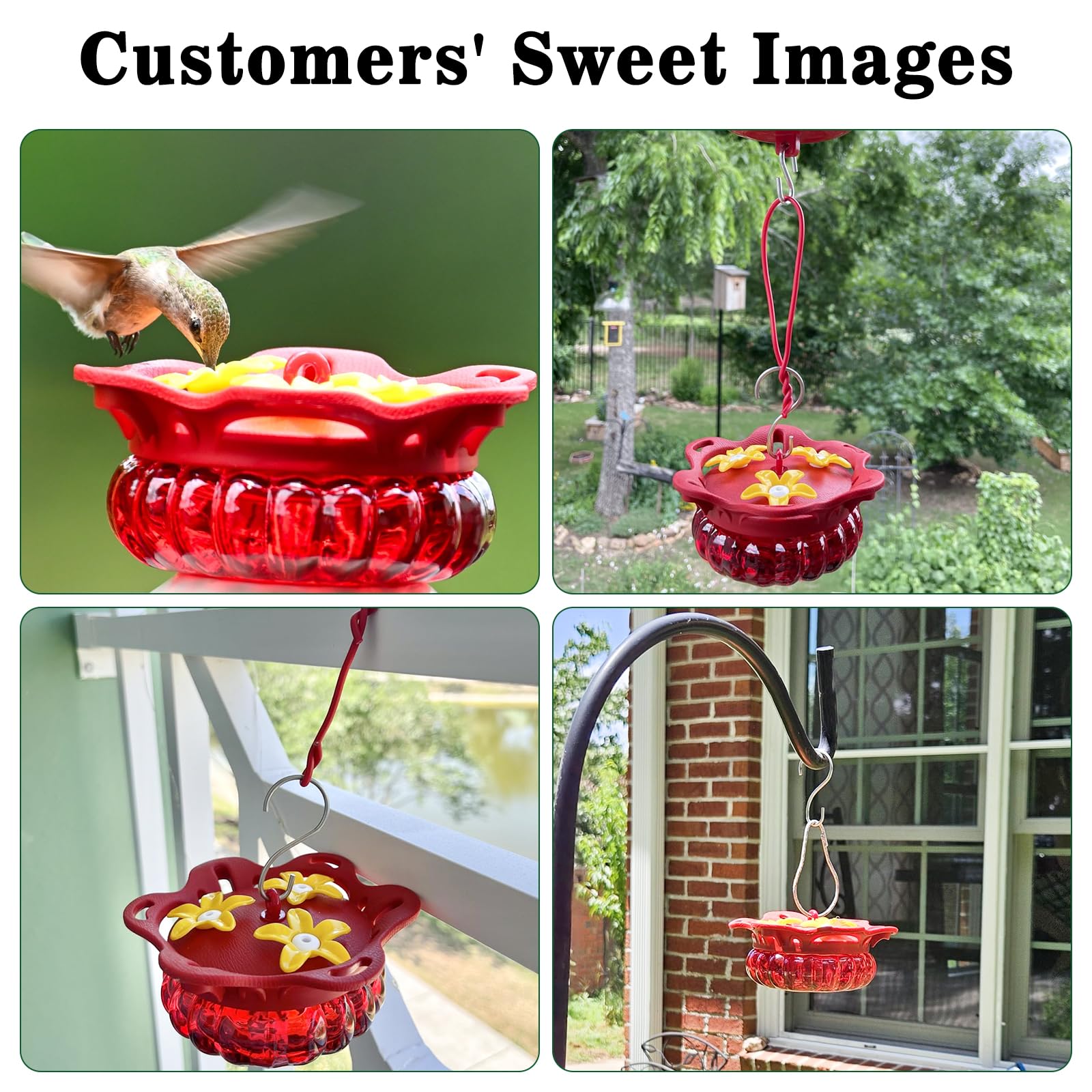 Fchstaer gift-ready hummingbird feeders ideal for garden lovers.