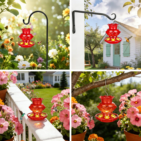 Fchstaer durable outdoor decor invites birds and enhances garden charm