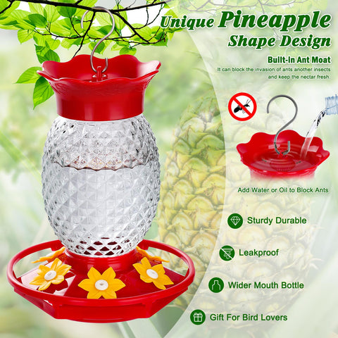 Pineapple-shaped feeder design for stylish backyard use