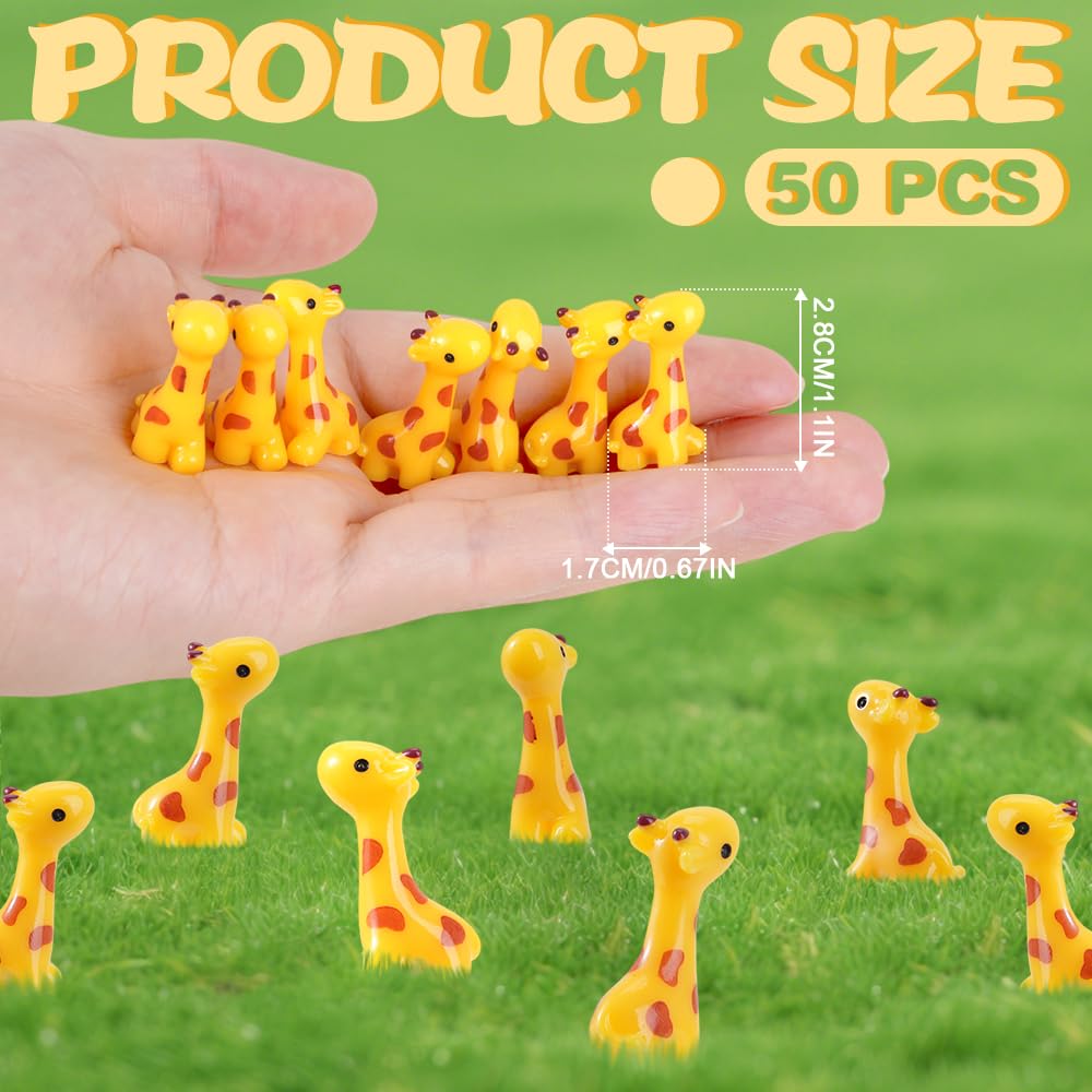 FCKLVMC garden giraffe mini figurine adds charming detail to outdoor pots and planters