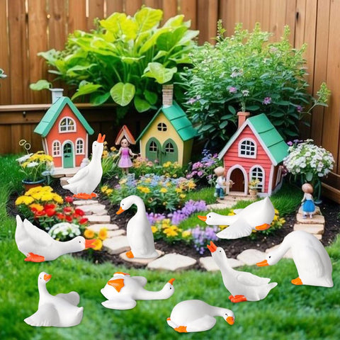 FCKLVMC goose figurine perfect for DIY craft projects and customization