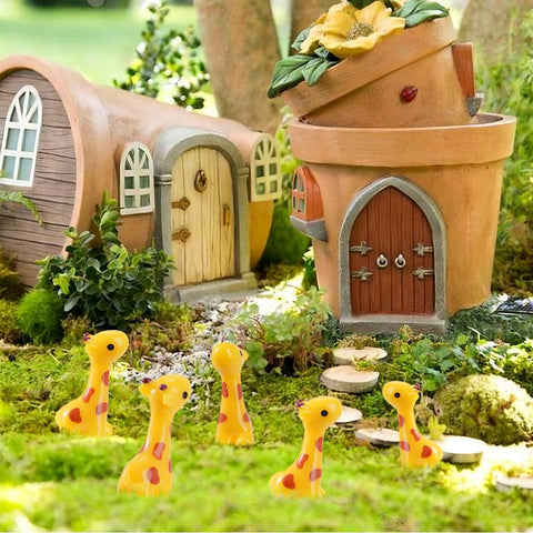 FCKLVMC miniature giraffe for pots ideal for tiny landscapes and terrarium crafts