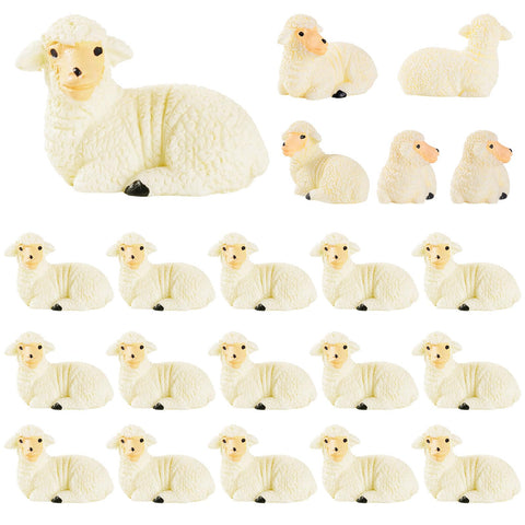 FCKLVMC sheep figurine set adds lifelike charm to fairy gardens