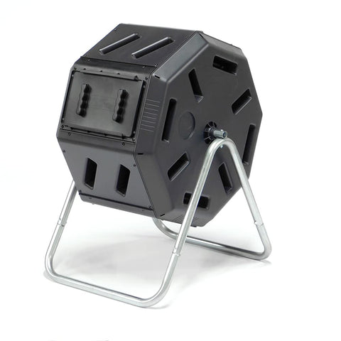 FCMP Outdoor IM2000 front view showing compact, durable 22.5-gallon composting bin for home use.