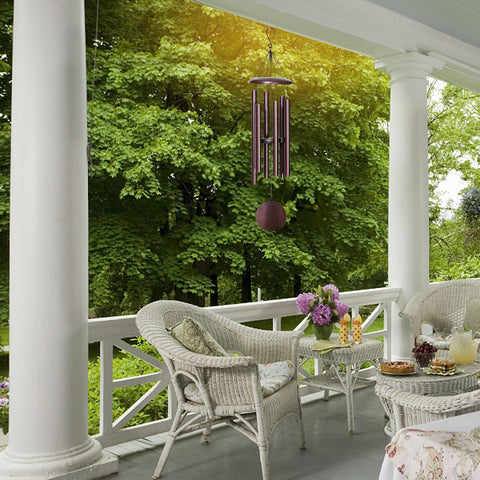 FDOCOI bronze memorial wind chimes add serene ambiance to garden.