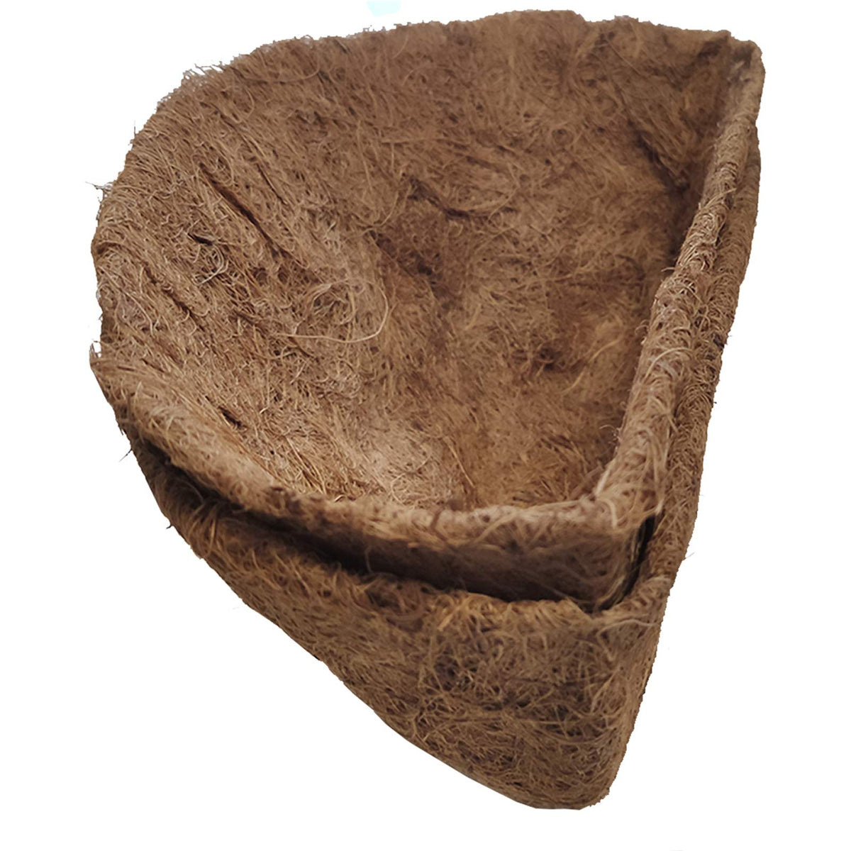 FDGARDEN 14-inch coco liner half-round for hanging baskets, natural moisture retention