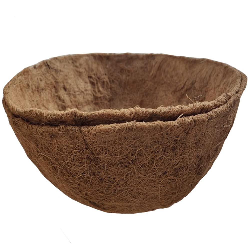 FDGARDEN 24-inch coconut liner for hanging basket enables moisture retention for plants