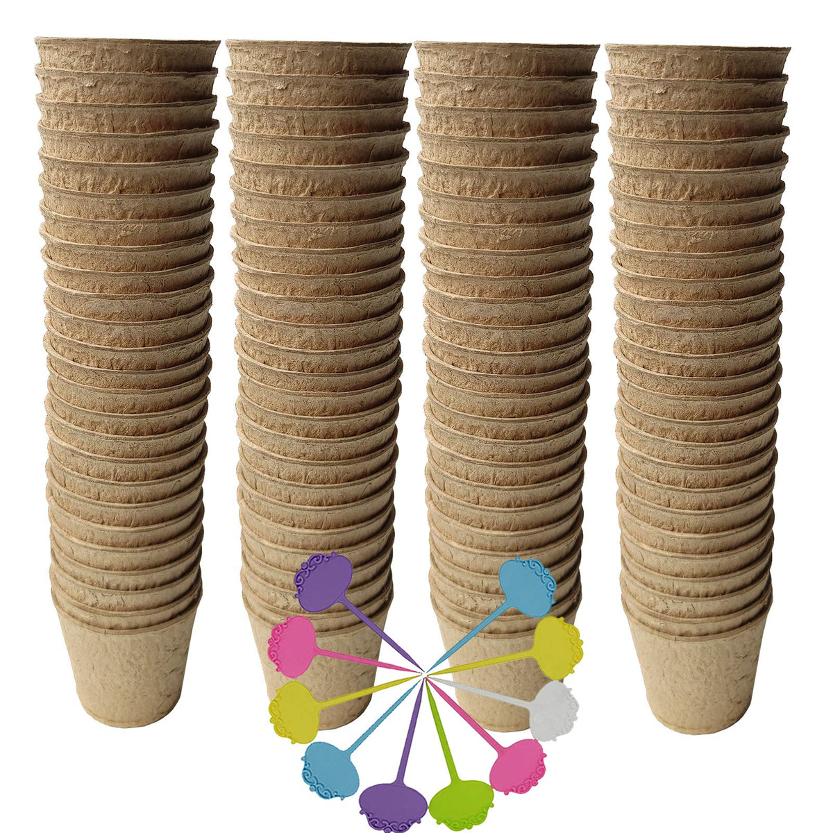 FDGARDEN biodegradable seedling pot for 3 inch plants supports easy transplant and soil integration