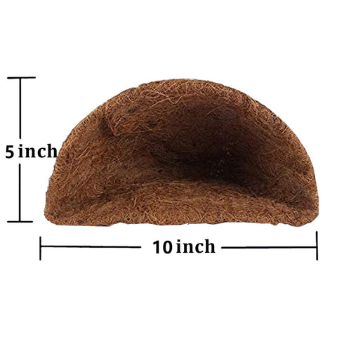 FDGARDEN coconut fiber liner for hanging baskets promotes airflow.