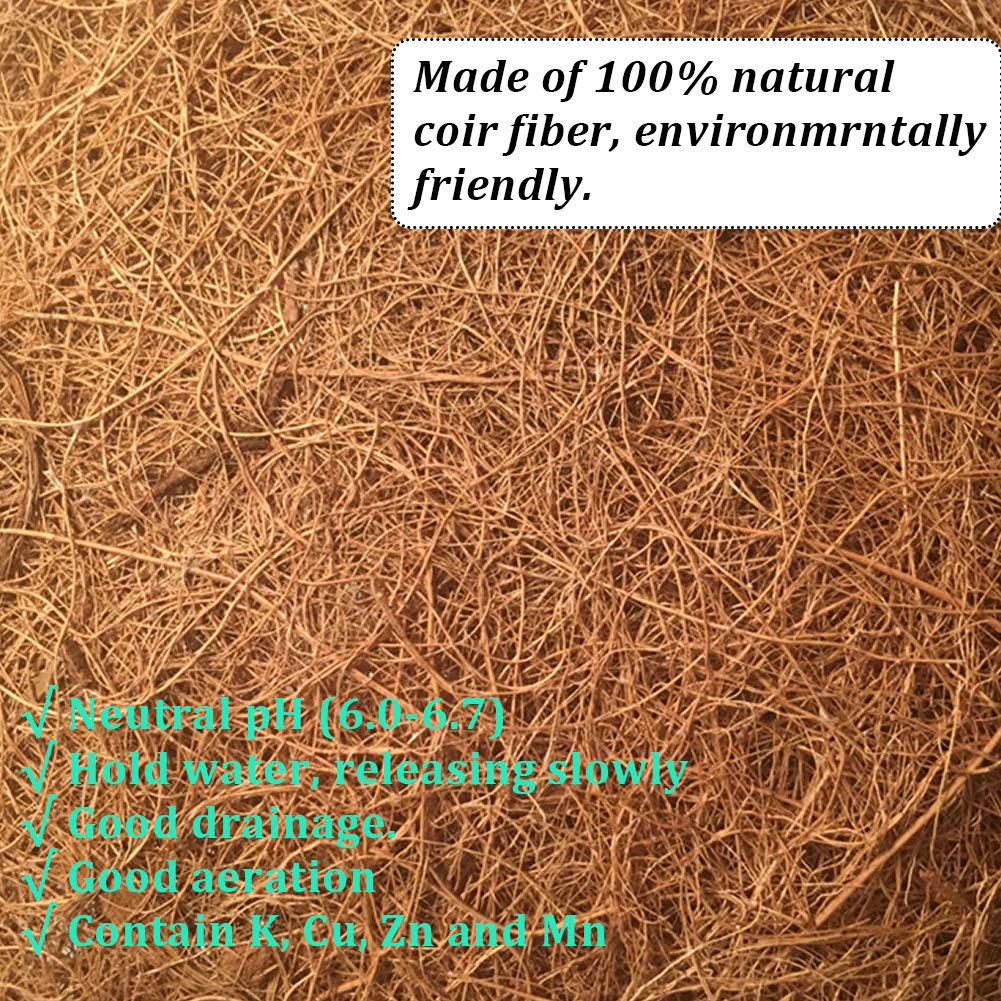 FDGARDEN porous coir liner improves root aeration.