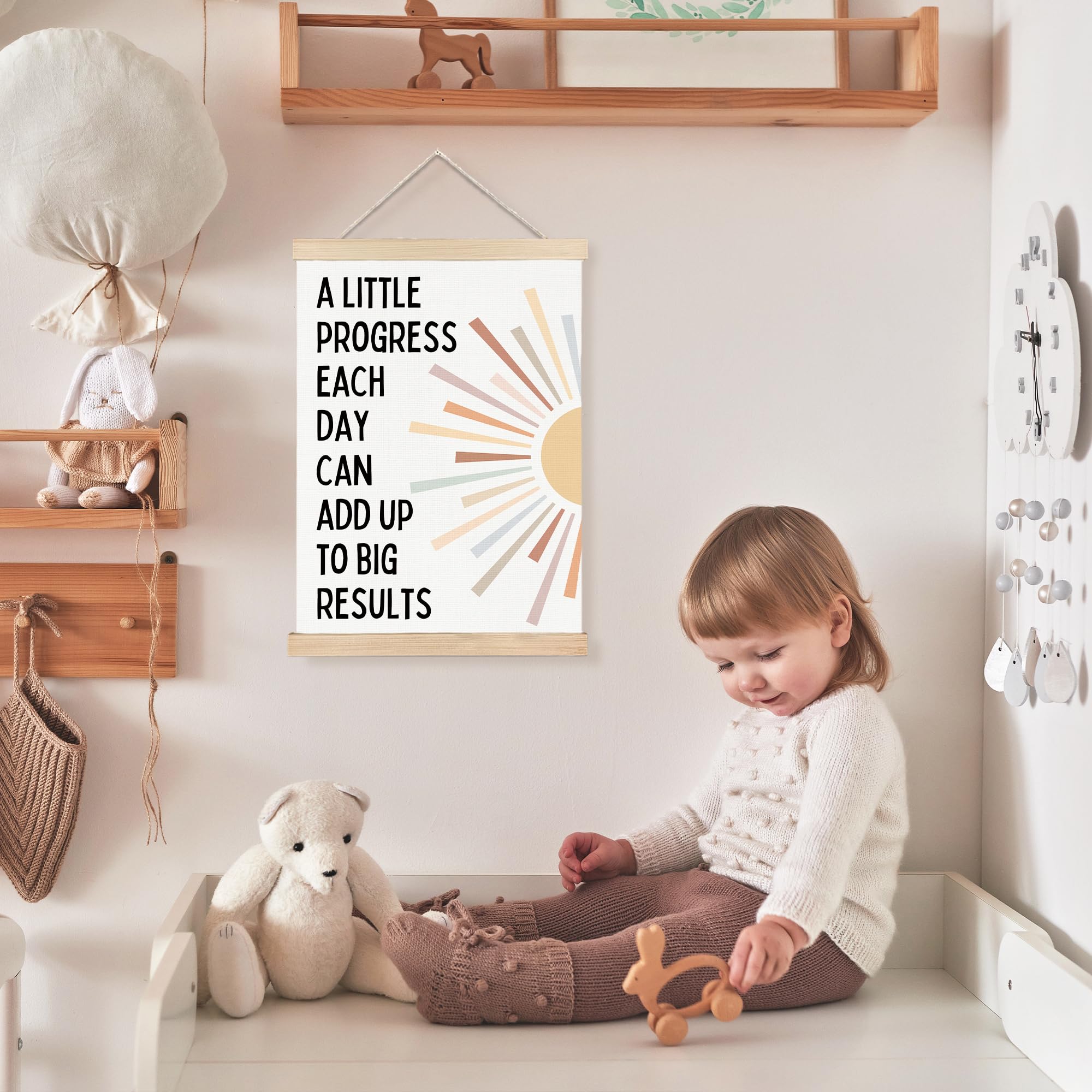 FDHSPAAM wood frame wall art highlights natural texture with simple hanging.