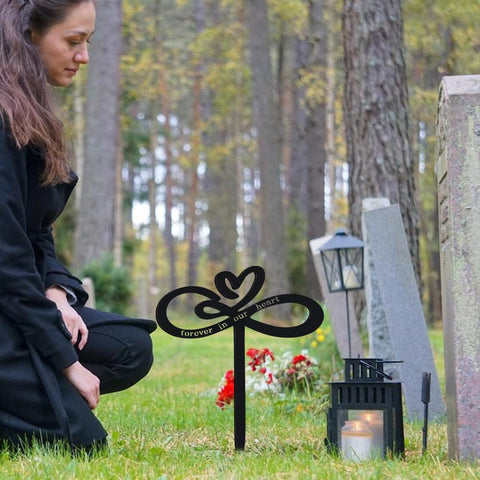 FDKYOEK outdoor grave decorations in metal resist weather for long-lasting display.