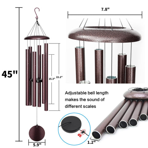 FDOCOI sympathy gift wind chimes offer a thoughtful memorial ambiance for loved ones.
