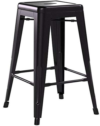 Black finish adds industrial style for kitchens and patios