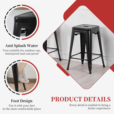 X-brace under seat enhances stability for everyday use