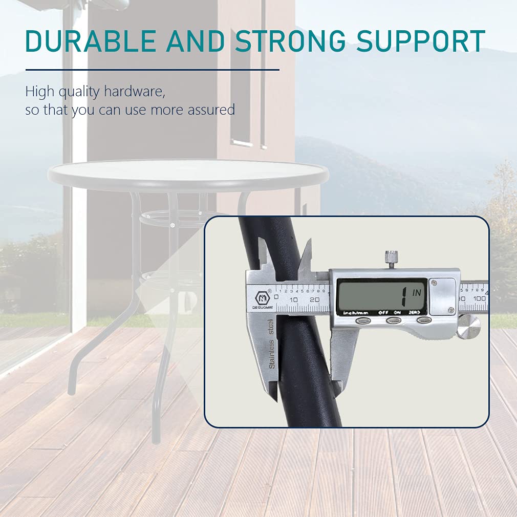 FDW easy-assembly outdoor table ready in minutes.