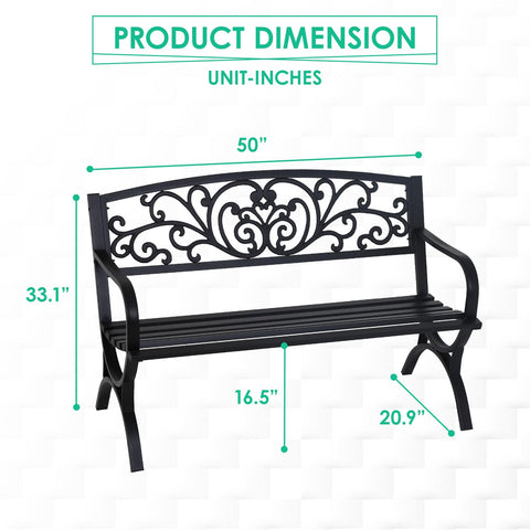 FDW floral backrest detail adds decorative flair to outdoor space