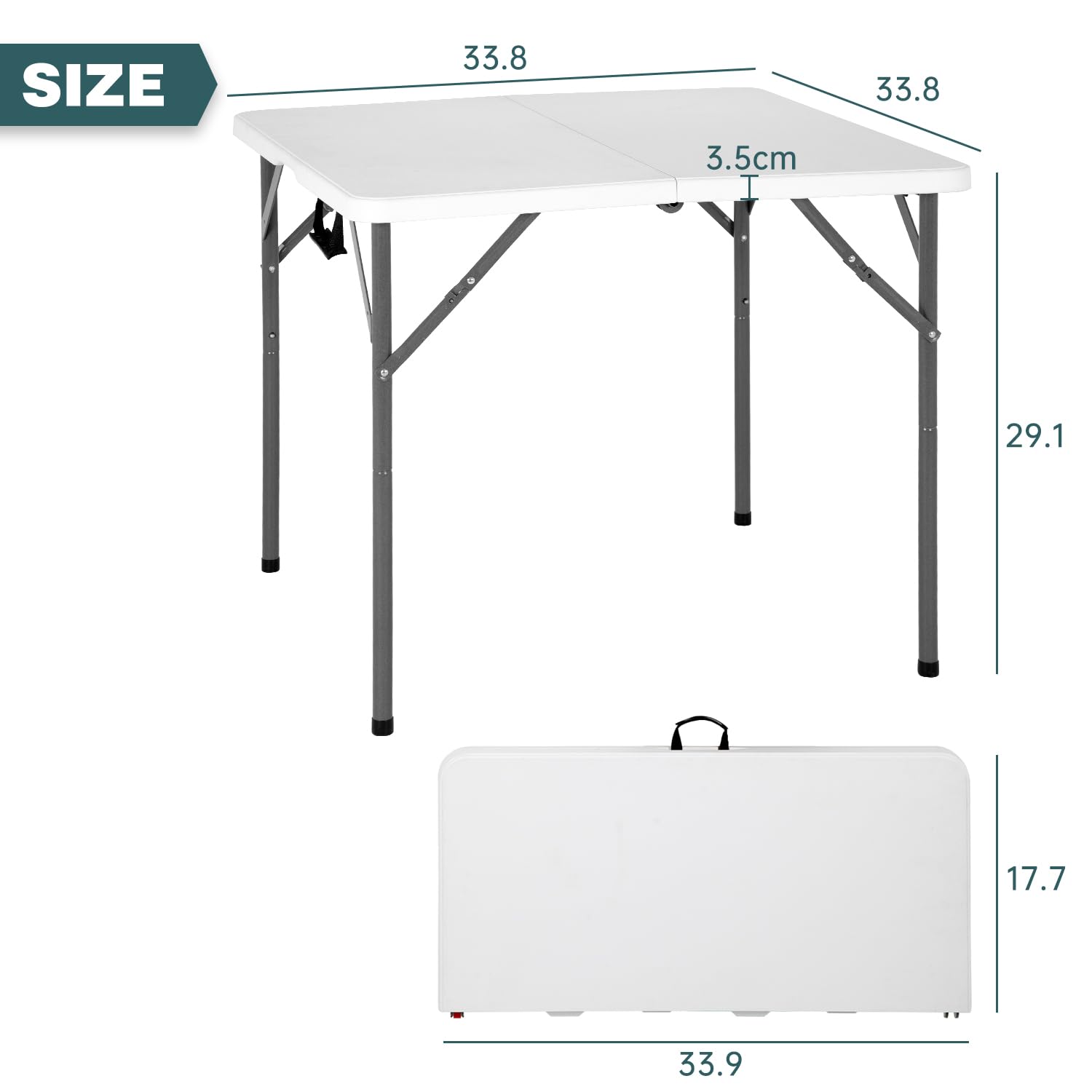 FDW foldable design with built-in carrying handle for easy transport.