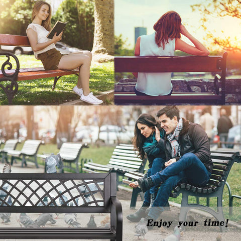 FDW garden bench ships with clear assembly instructions and hardware