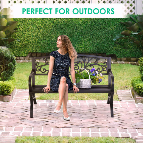 FDW garden setting with bench enhancing a woodland-inspired yard