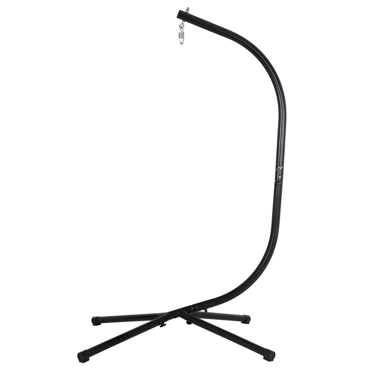 FDW Hammock Chair Stand outdoors with sturdy steel construction for reliable support.