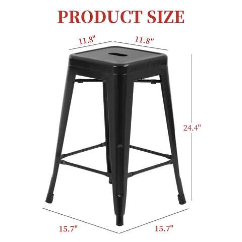 Rust- and scratch-resistant finish keeps FDW stools easy to clean