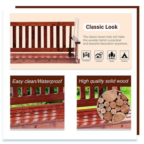 FDW porch swing weight capacity illustration up to 800 lbs for outdoor use