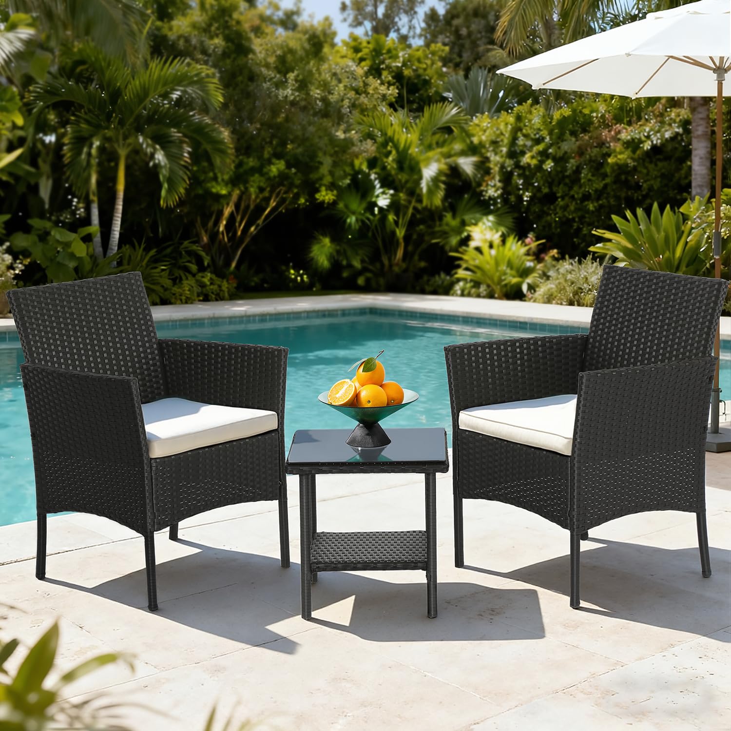FDW outdoor space by poolside, versatile setup for yard and balcony.