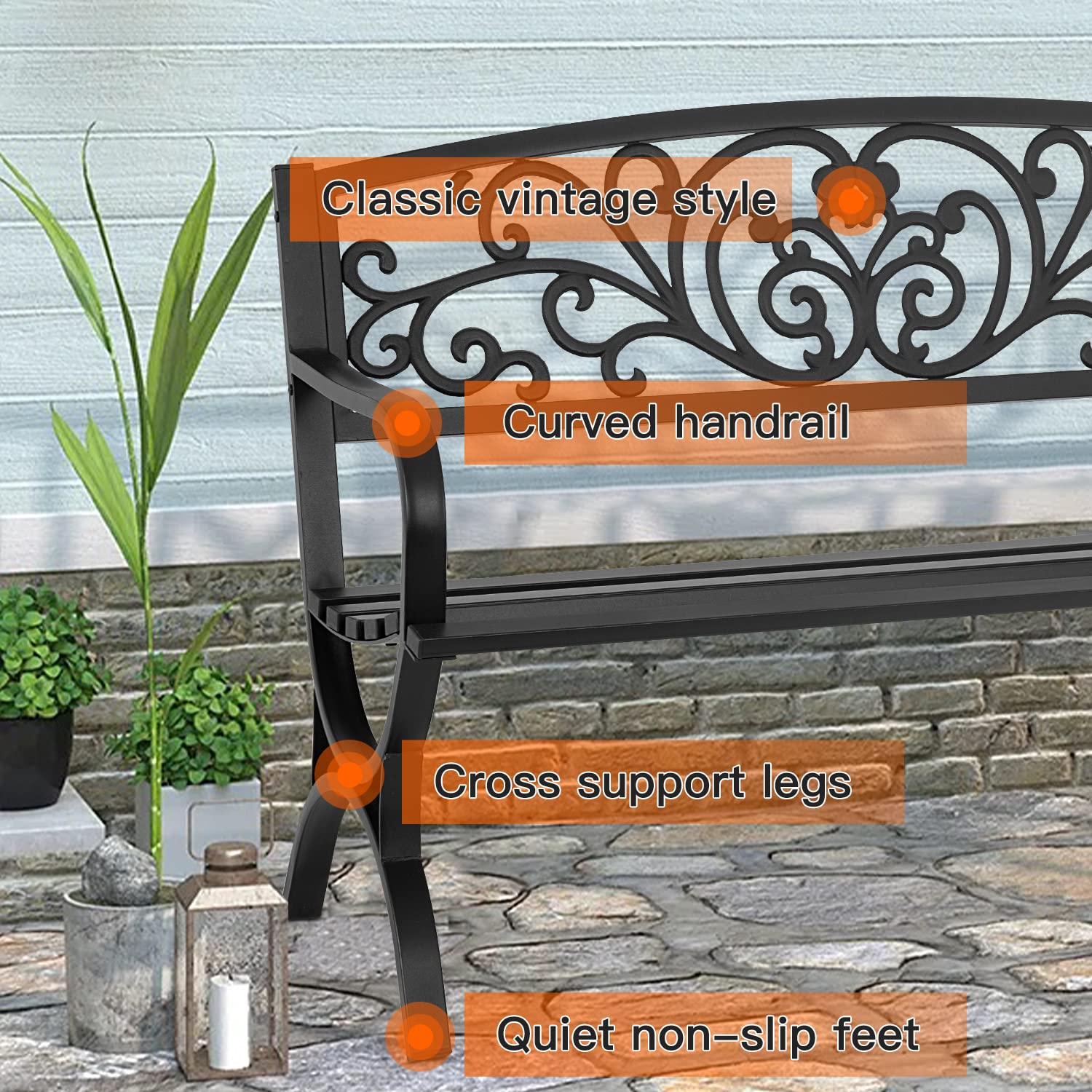 FDW 50-inch bench is easy to assemble, saving time on setup.