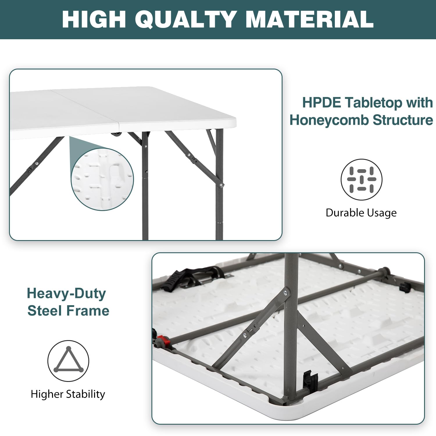 FDW stain-resistant surface cleans easily after meals and gatherings.