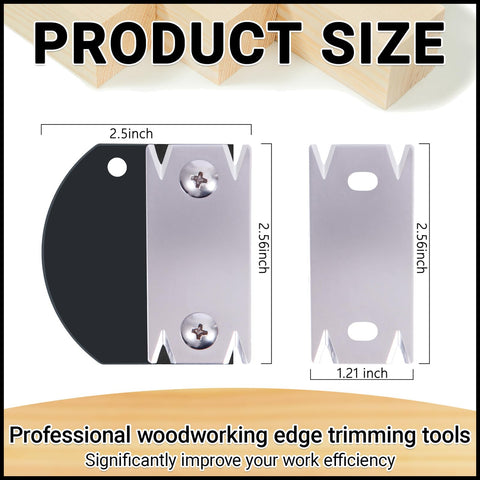 Feabolee Edge Banding Trimmer blade close-up shows thicker blades