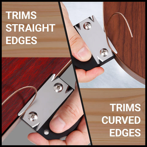 Feabolee Edge Banding Trimmer with double-sided blades for longer life