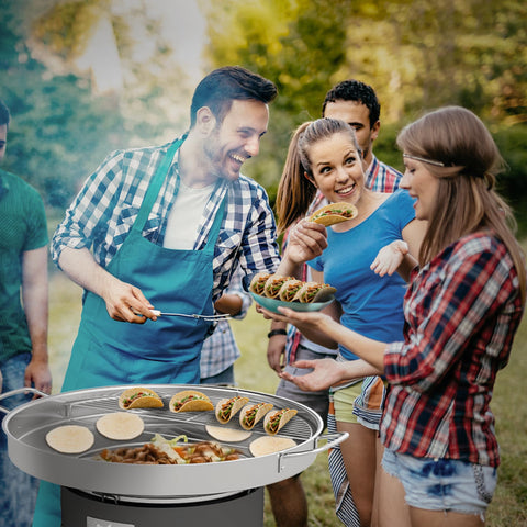 Feasto 54,000 BTU paella burner delivers fast, even heat for searing and simmering.