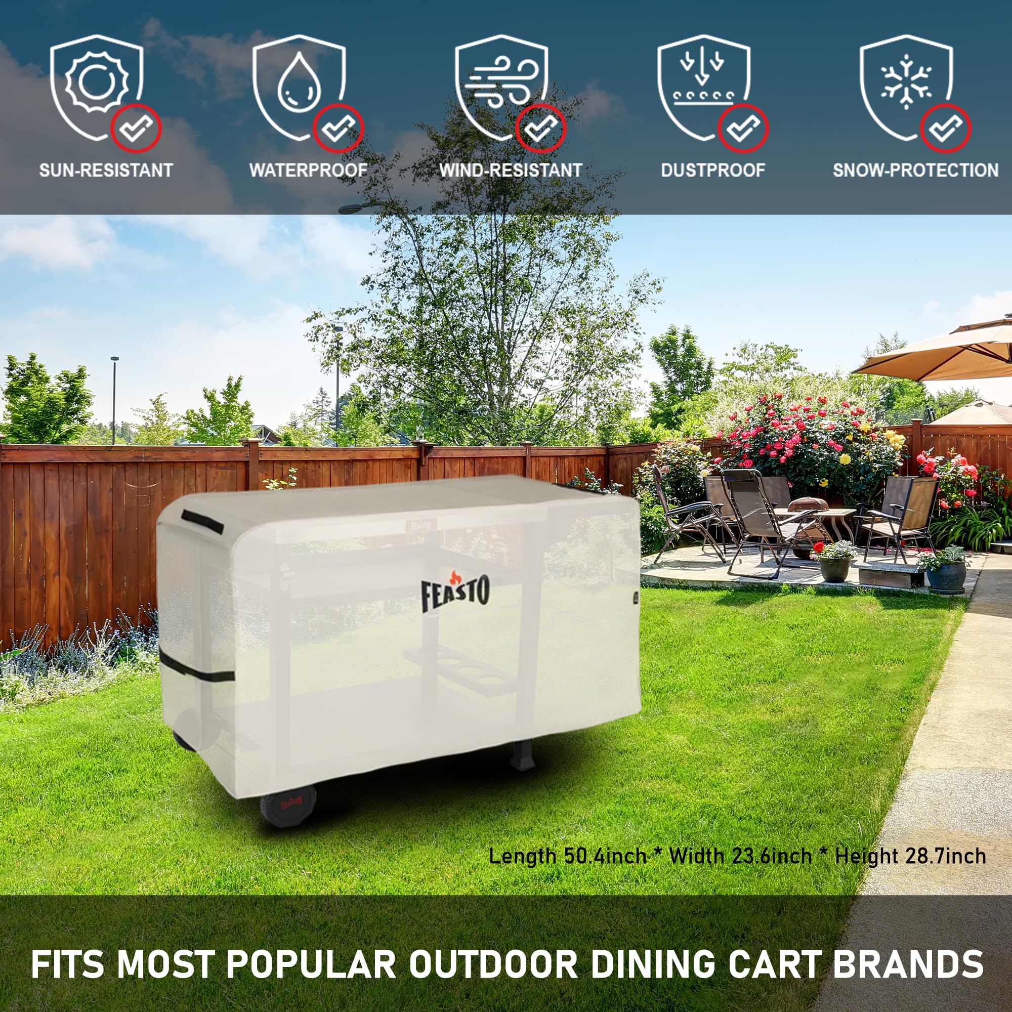 Feasto compact outdoor kitchen setup supports indoor and outdoor layouts.