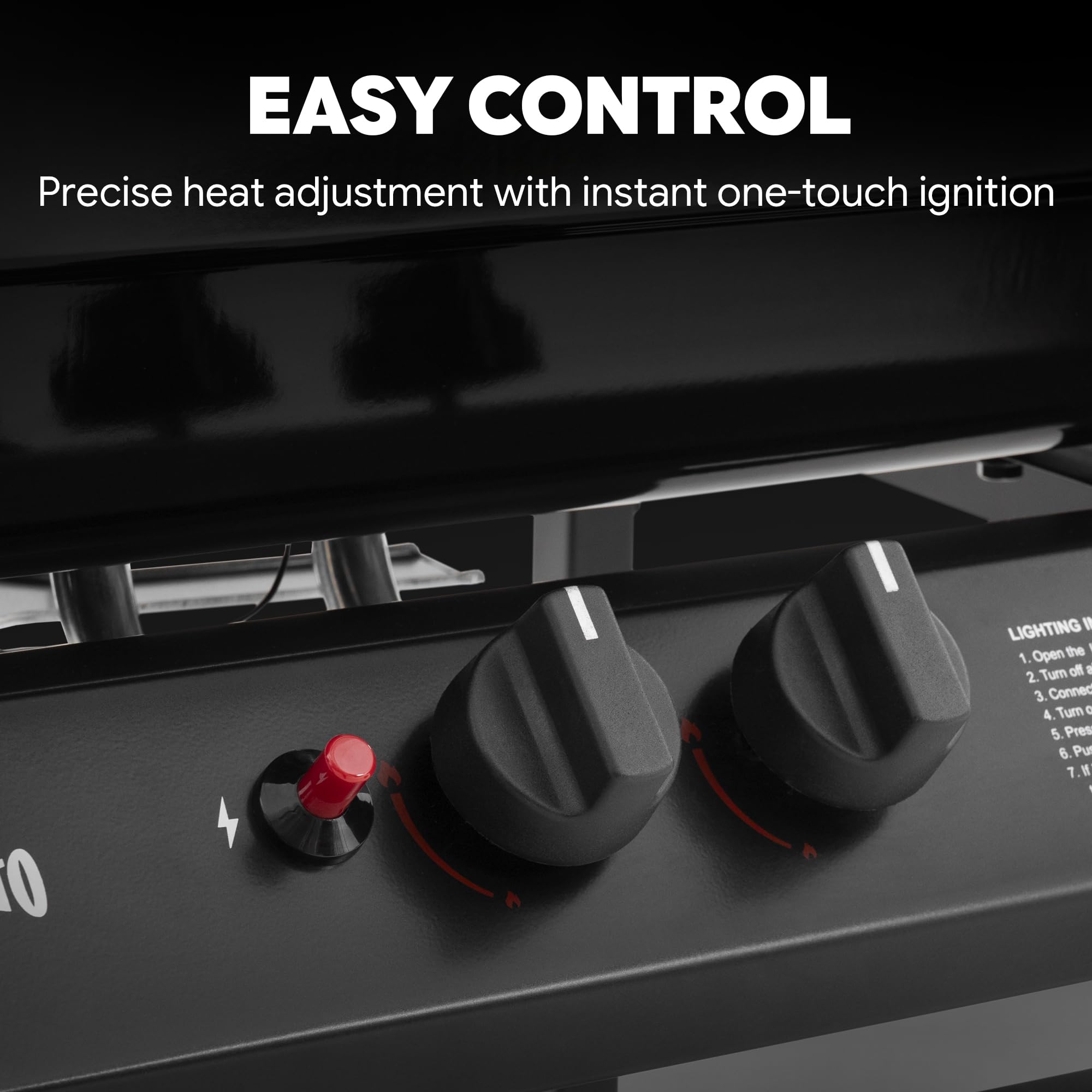 Feasto assembly-ready components shown for easy outdoor setup.